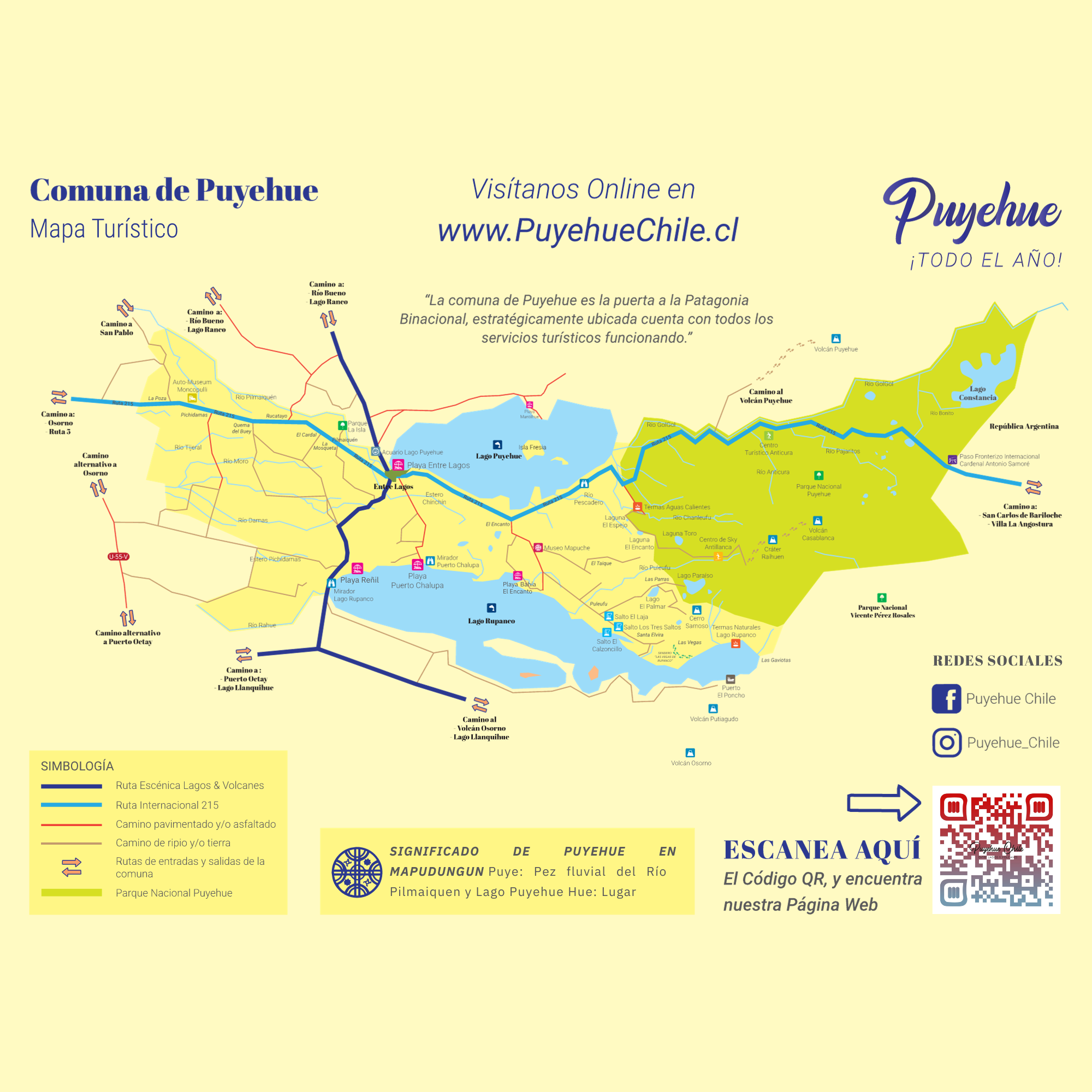 Mapa Puyehue